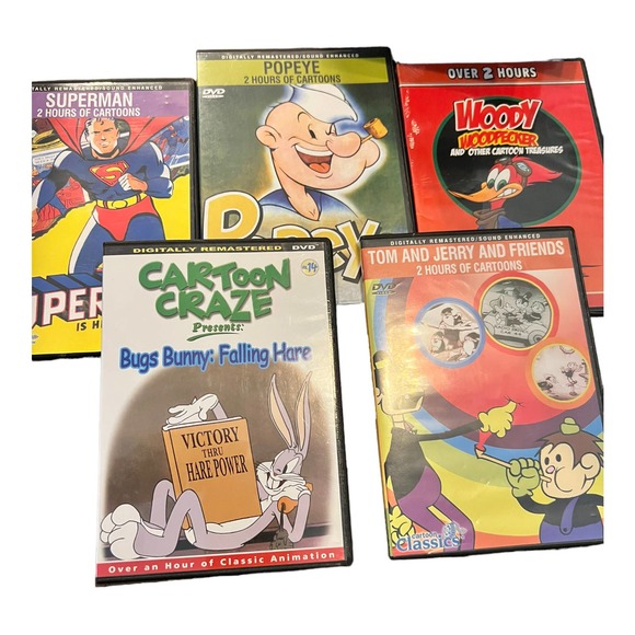 unknowm | Media | Classic Cartoon Dvd Set Of 5 Bugs Bunny